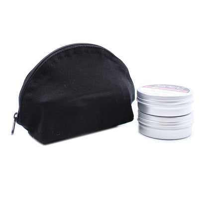 Neceser de algodón negro 10 oz - bolso de luna