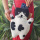 Stacy el bolso de fieltro Flat Cat