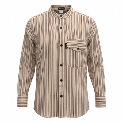 Nomad Sari Camisa de abuelo - marrón beige - XL