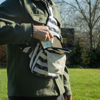 Taschen aus natürlichem Jacquard - Atlas Nomad - Umhängetasche