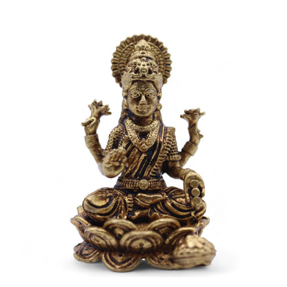 Miniaturgötter aus Messing - Laxmi (22 g) - 37 mm
