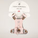 PAW - XS (2-4 kg) Arnés de paso para perros Guardian con malla reflectante - Rosa suave - Colgante de cuarzo rosa