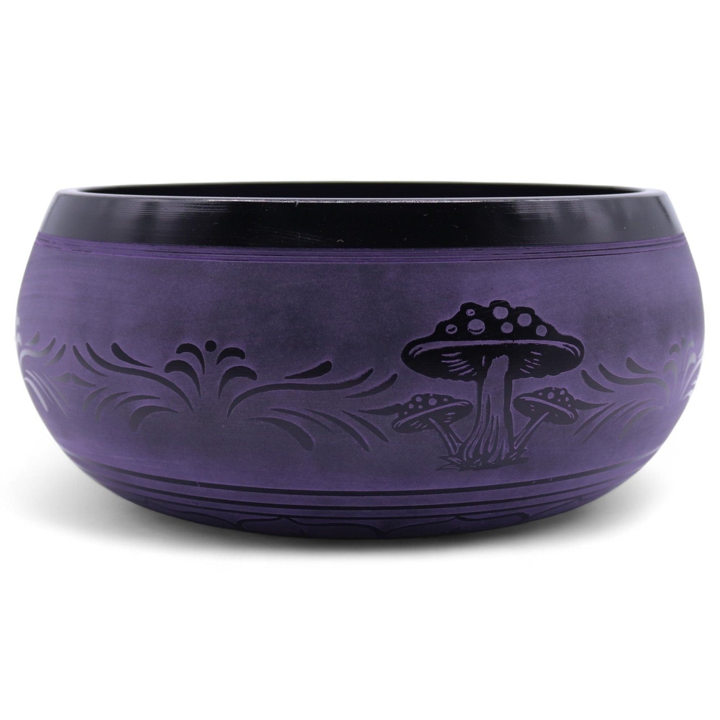 Bol chantant tibétain en forme de champignon - Purple Haze (23x10,5 cm, 1,3 kg)