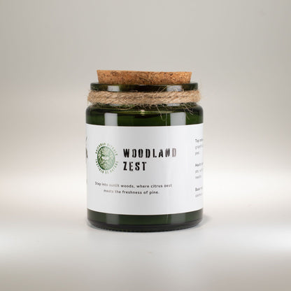 Vela de soja Greenman Woodwick - Woodland Zest