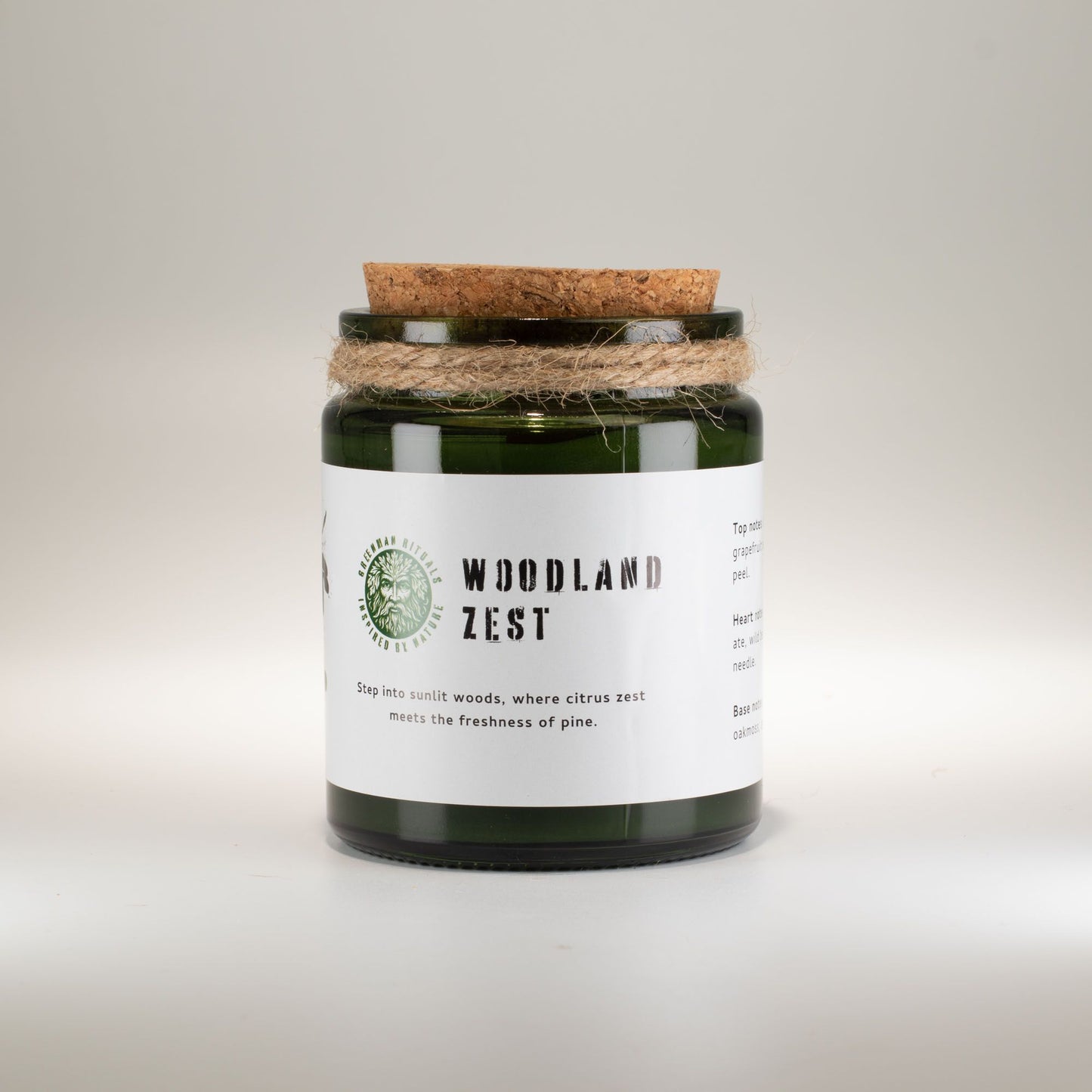 Vela de soja Greenman Woodwick - Woodland Zest