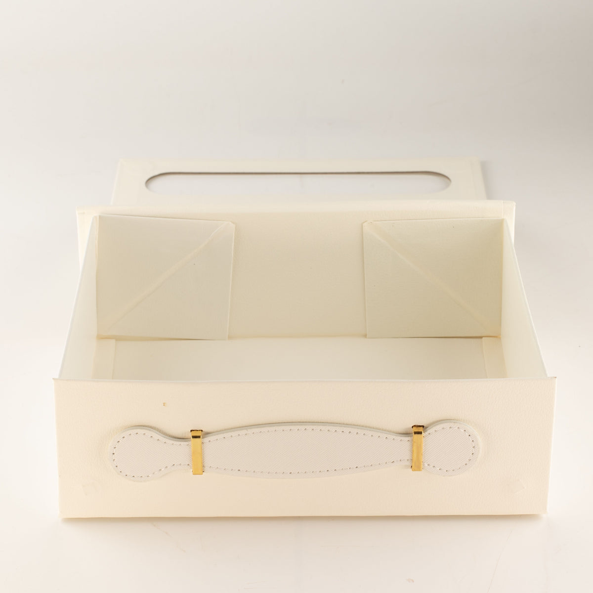 Caja de regalo plana - cesta mediana  (24x18.2x8cm) - Blanco