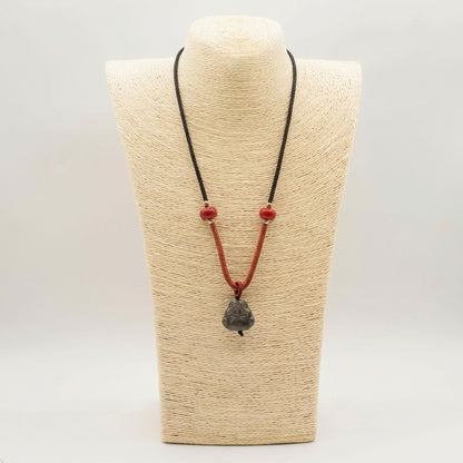Coole Edelsteinanhänger – Buddha aus Silber-Obsidian
