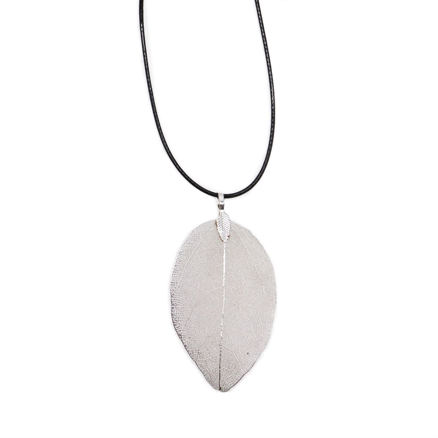 Collar Hoja en Plata