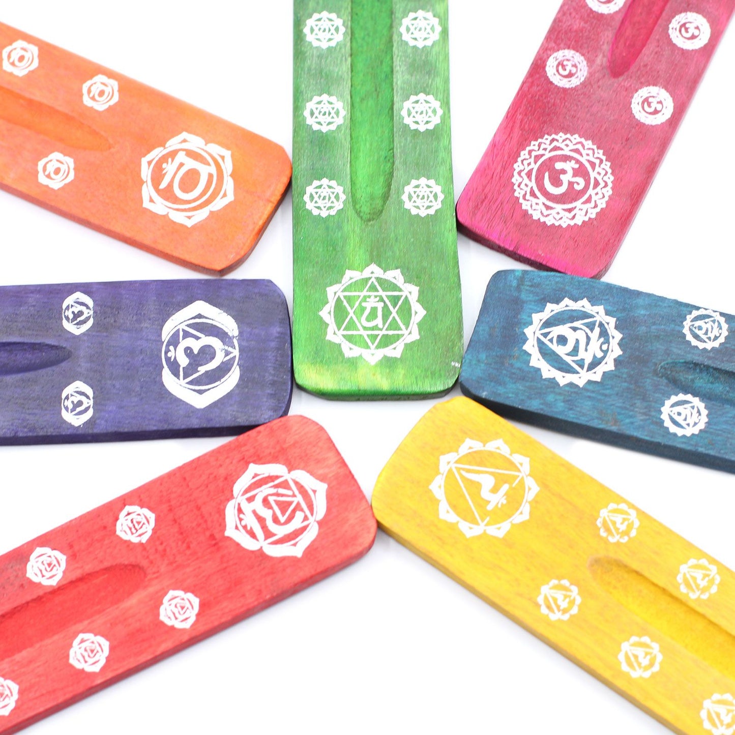 Conjunto de 7 quemadores de incienso - Chakras