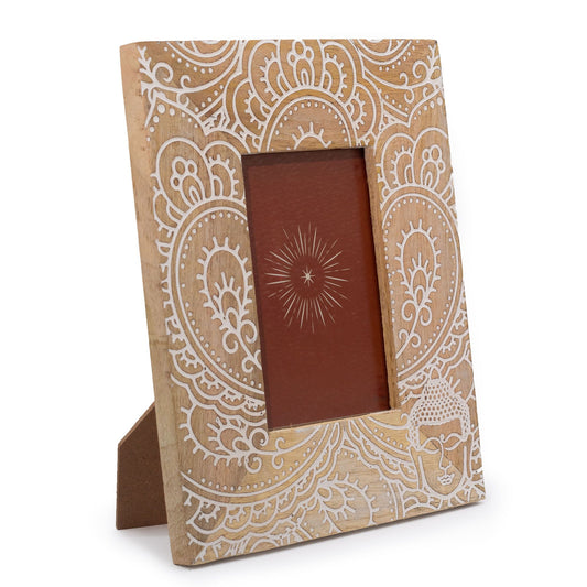 Marco de Madera de Mango (para 10x15cm) 26x20x2cm - Buda Blanco