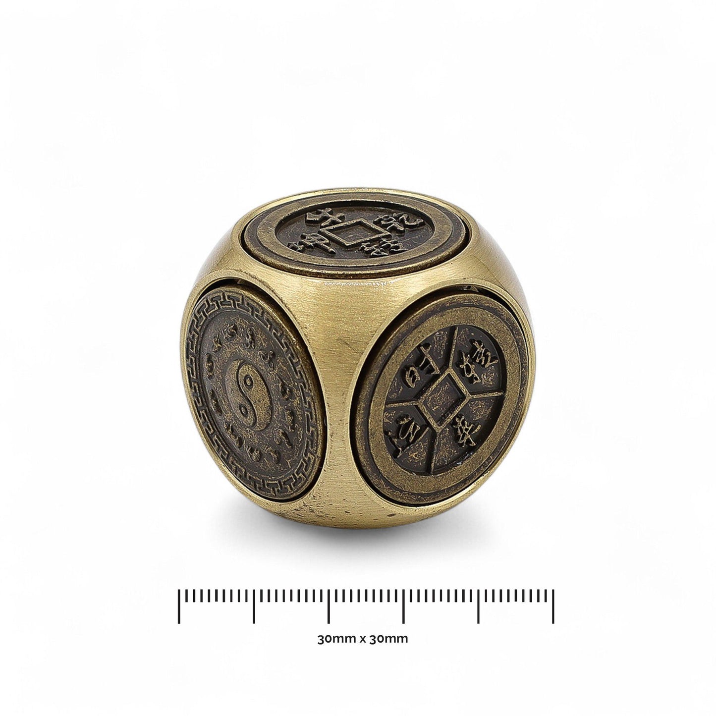 Feng Shui Fortune - Dés traditionnels avec symboles du zodiaque