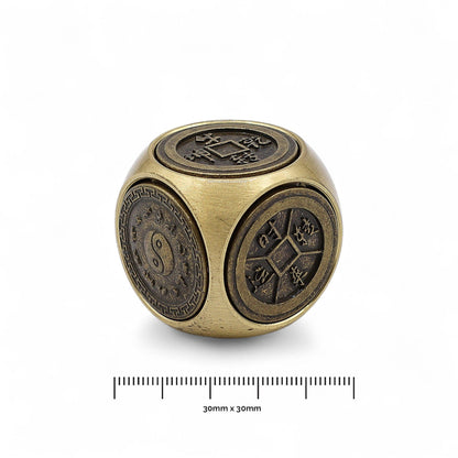 Feng Shui Fortune - Dés traditionnels avec symboles du zodiaque