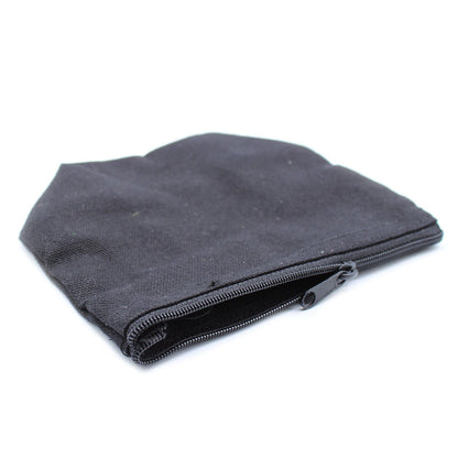Neceser de algodón negro 10 oz - bolso de luna