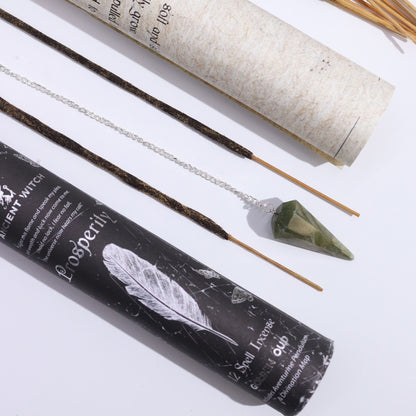 Encens de sorcière ancienne - Prospérité - Pendule en aventurine