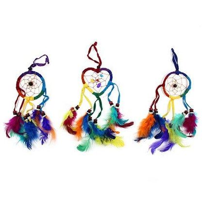 Atrapasueños Bali Corazón Pequeño Arcoíris