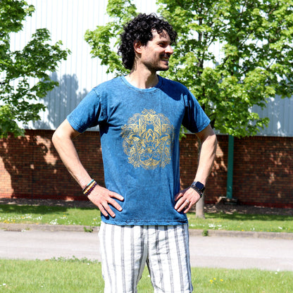 T-shirt Nomad Sari Medium - Hamsa - Bleu