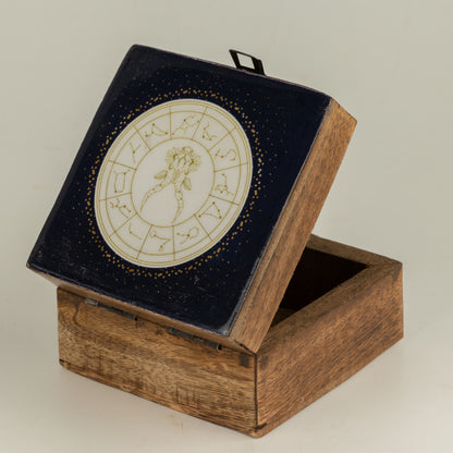 Pequeña caja esmaltada - Capricornio