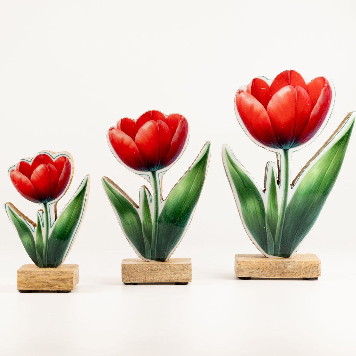 Plantas decorativas de madera - Tulipán grande