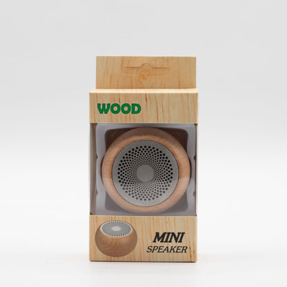Mini enceinte en bois avec Effet Mandela