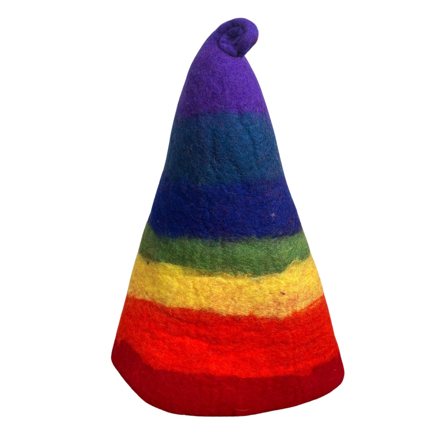 Sauna-Zaubererhut aus Filz – Regenbogen