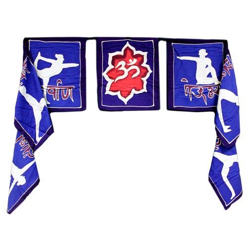 Sieben Flaggen - Yoga-Stellungen 7x (32x23cm)