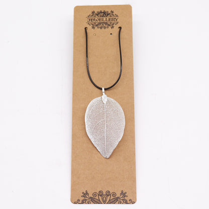 Collar Hoja en Plata