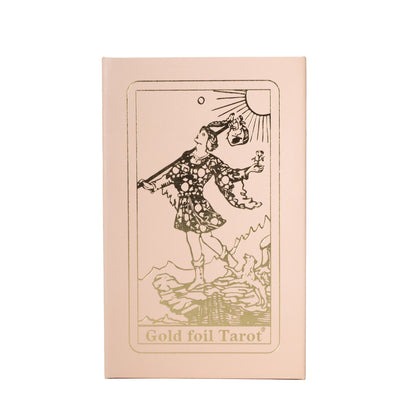 Set de cartas del tarot en caja de regalo rosa con lámina rubí - con folleto