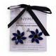 Azul Real - Vidrio Vintage - Flores - Aretes