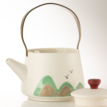 Mil millas - Juego de té - Cuatro tazas - Paño ceremonial y mango de bambú