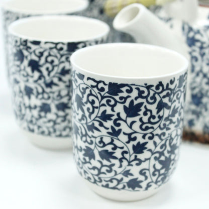 Set Tetera Cerámica Azul