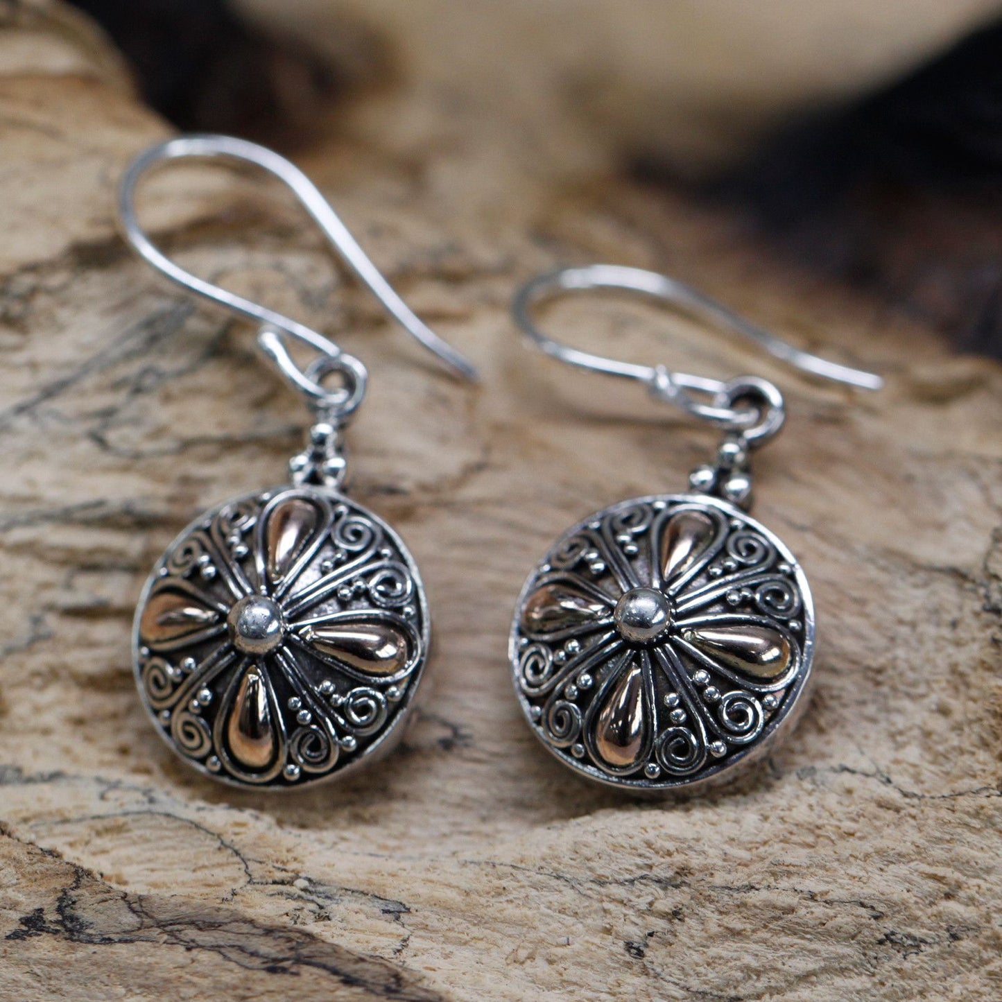 Pendientes Plata y Oro Ronda Clásica