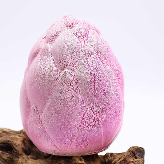 Lámpara de Mesa con Pantalla Flor de Loto Craquelada – Púrpura