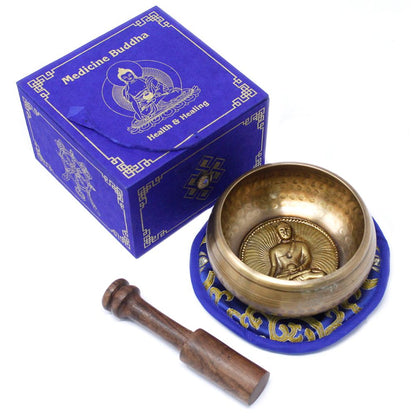 Cuenco tibetano set - Medicina Buda 10cm (min 500gm)