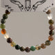 Pulsera Petite Power (17 cm x 6 mm) - ágata musgosa
