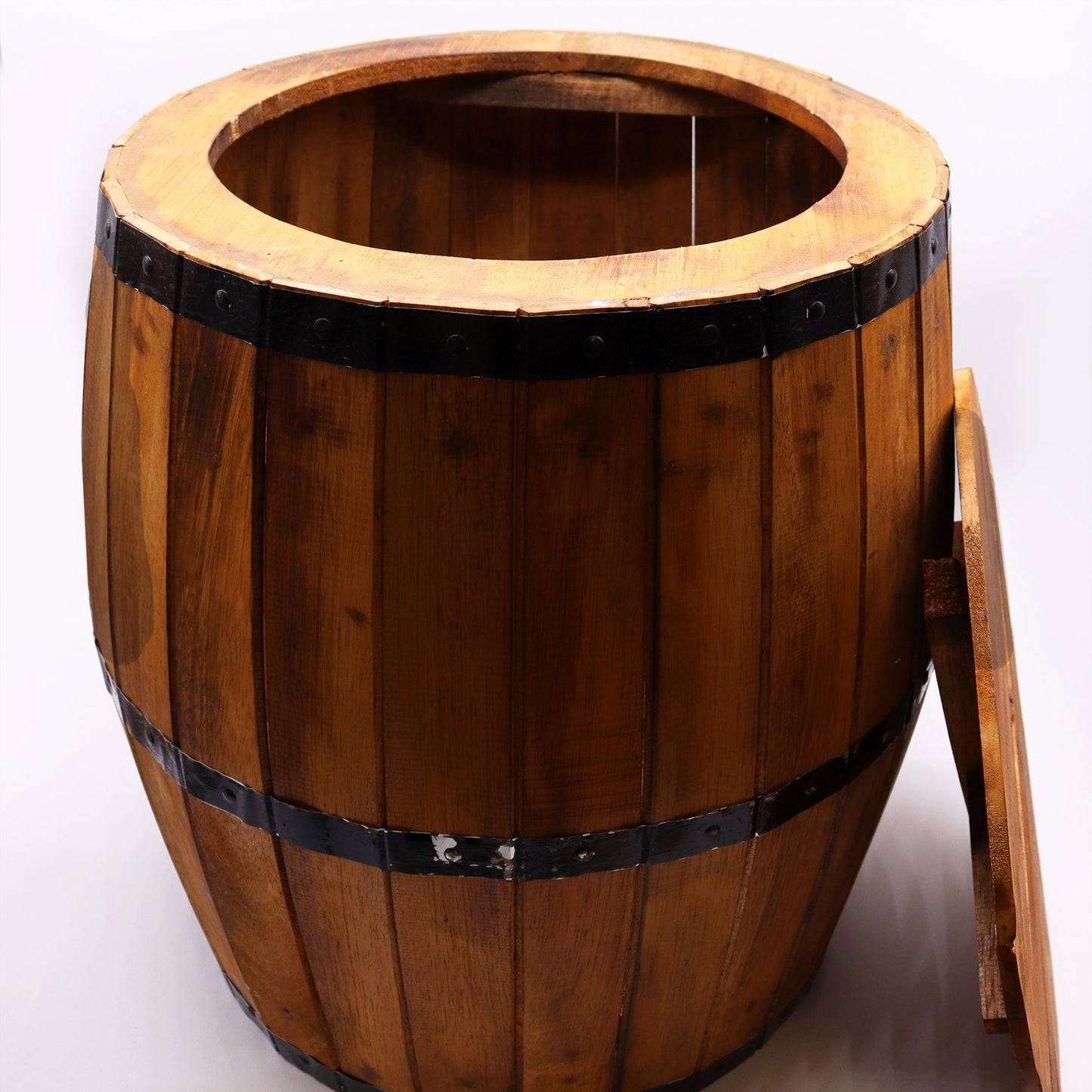 Table et porte-parapluie pour fûts de bière - Naturel