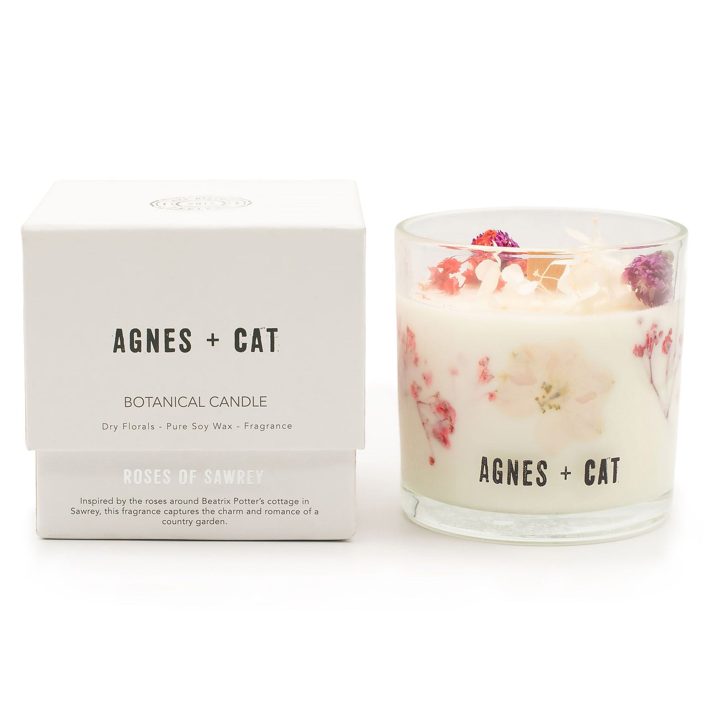 Botanical Soy Wax Candle - Roses of Sawrey