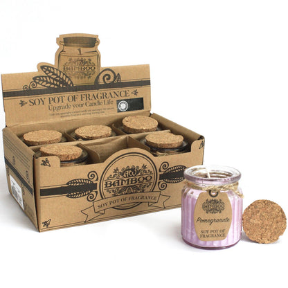 Soy Wax Candle Jar - Pomegranate