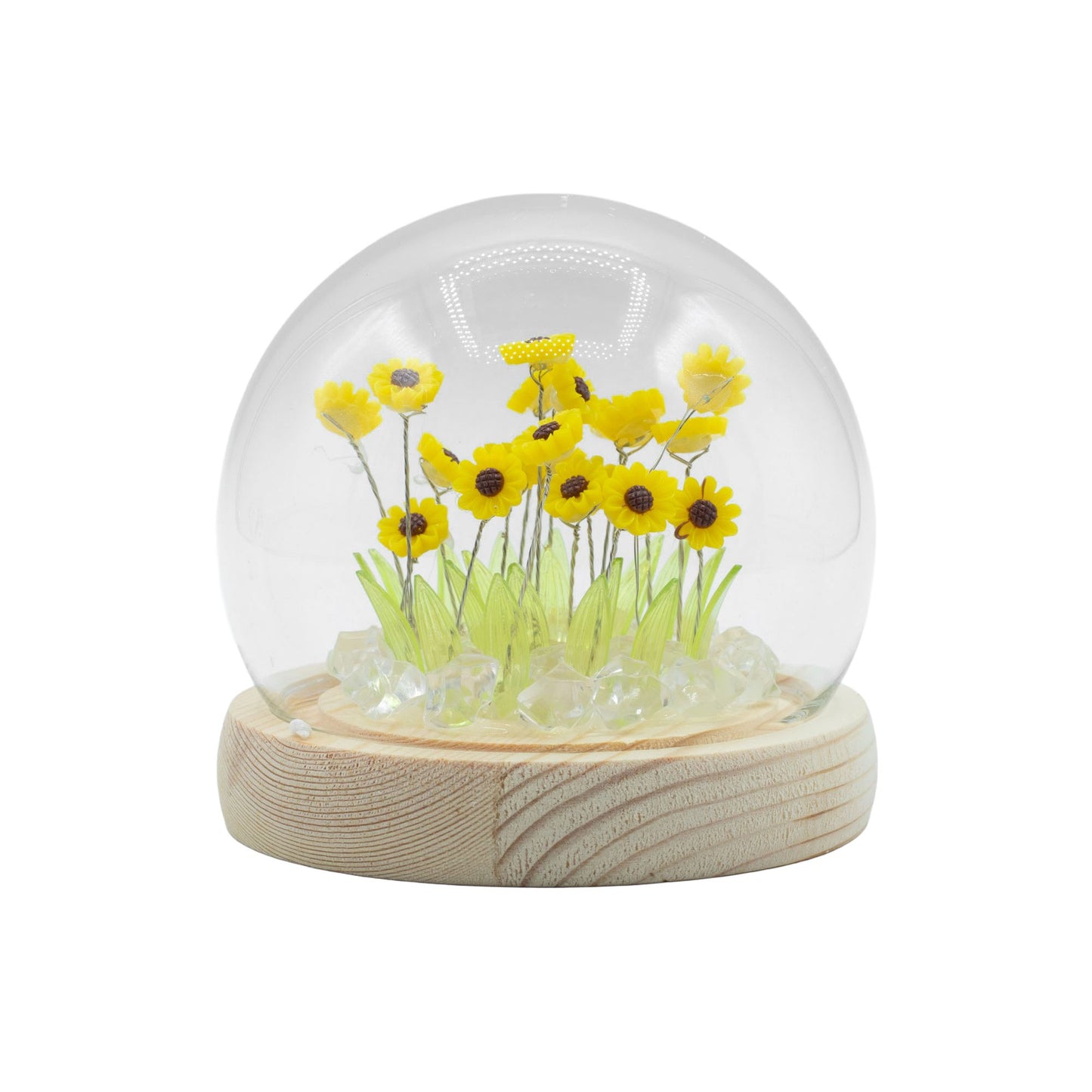 Gartenkuppel Floral Glow – 20 Sonnenblumen – USB-LED