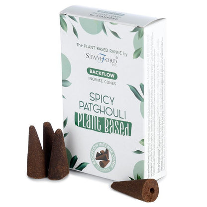 Cônes d'encens à reflux aux herbes - Patchouli épicé