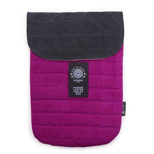Gepolsterte Laptophülle - Purple Haze - 14 oz
