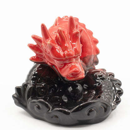 Brûleur d'encens à refoulement - Petit Dragon Rouge
