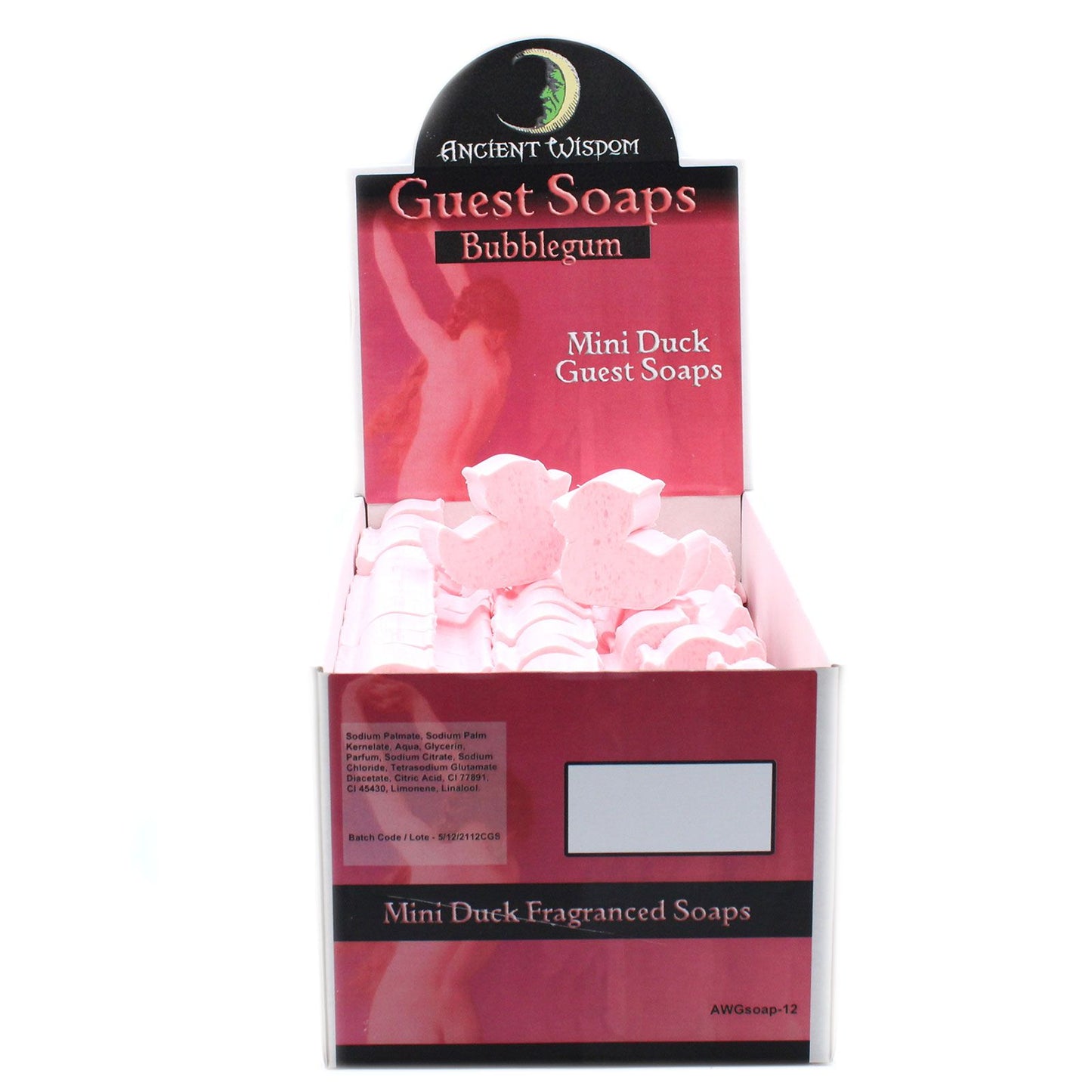 10 x Jabón para Invitados Pato Rosa - Chicle