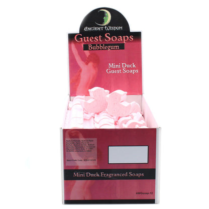 10 x Jabón para Invitados Pato Rosa - Chicle