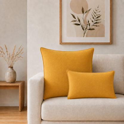 Funda de cojín clásica - Telar Marigold - 60x60cm - Estilo Jumbo