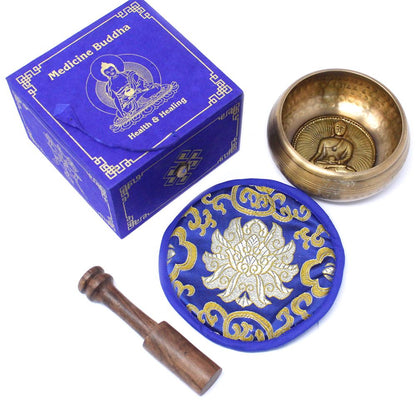 Cuenco tibetano set - Medicina Buda 10cm (min 500gm)