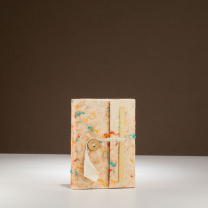 Mini carnet Lokta - Lokta en coton de couleurs mélangées - 40 feuilles