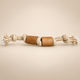 Juguetes PAW para mascotas – Mordedor de madera de café Trail Born Tug