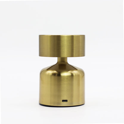 Lampe tactile - Champignon plat Bronze - USB (C) - Rechargeable (400 watts)