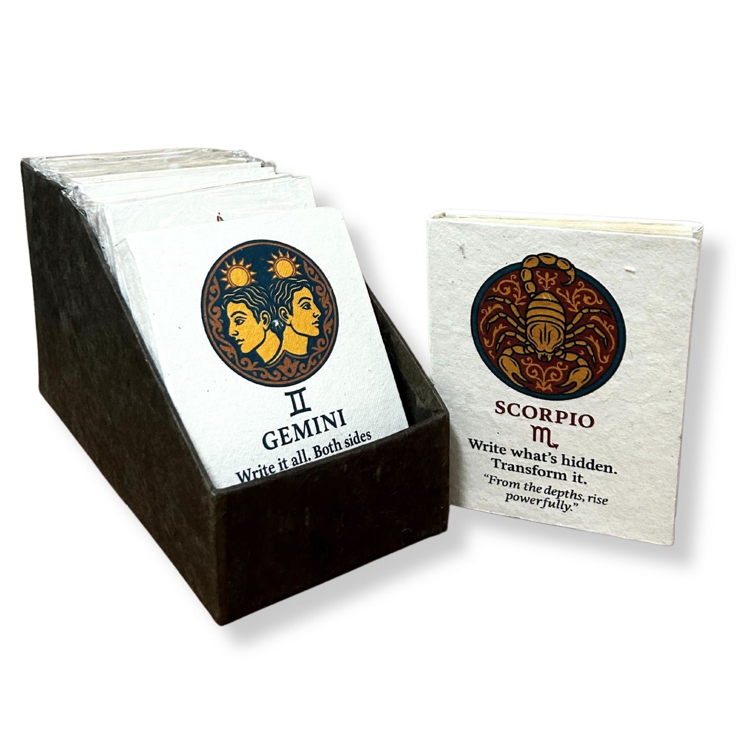 Cuadernos Mediano Estilo Tibetano con Signos del Zodiaco - 40 hojas ( diseños surtidos)