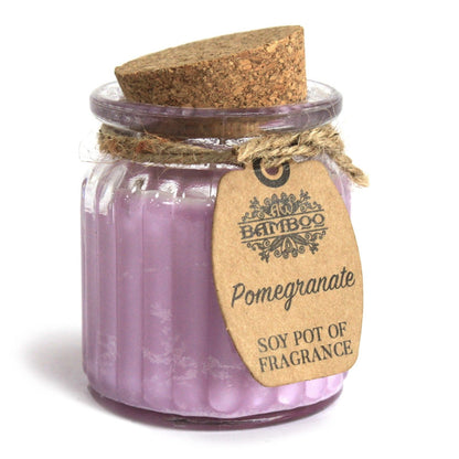 Soy Wax Candle Jar - Pomegranate
